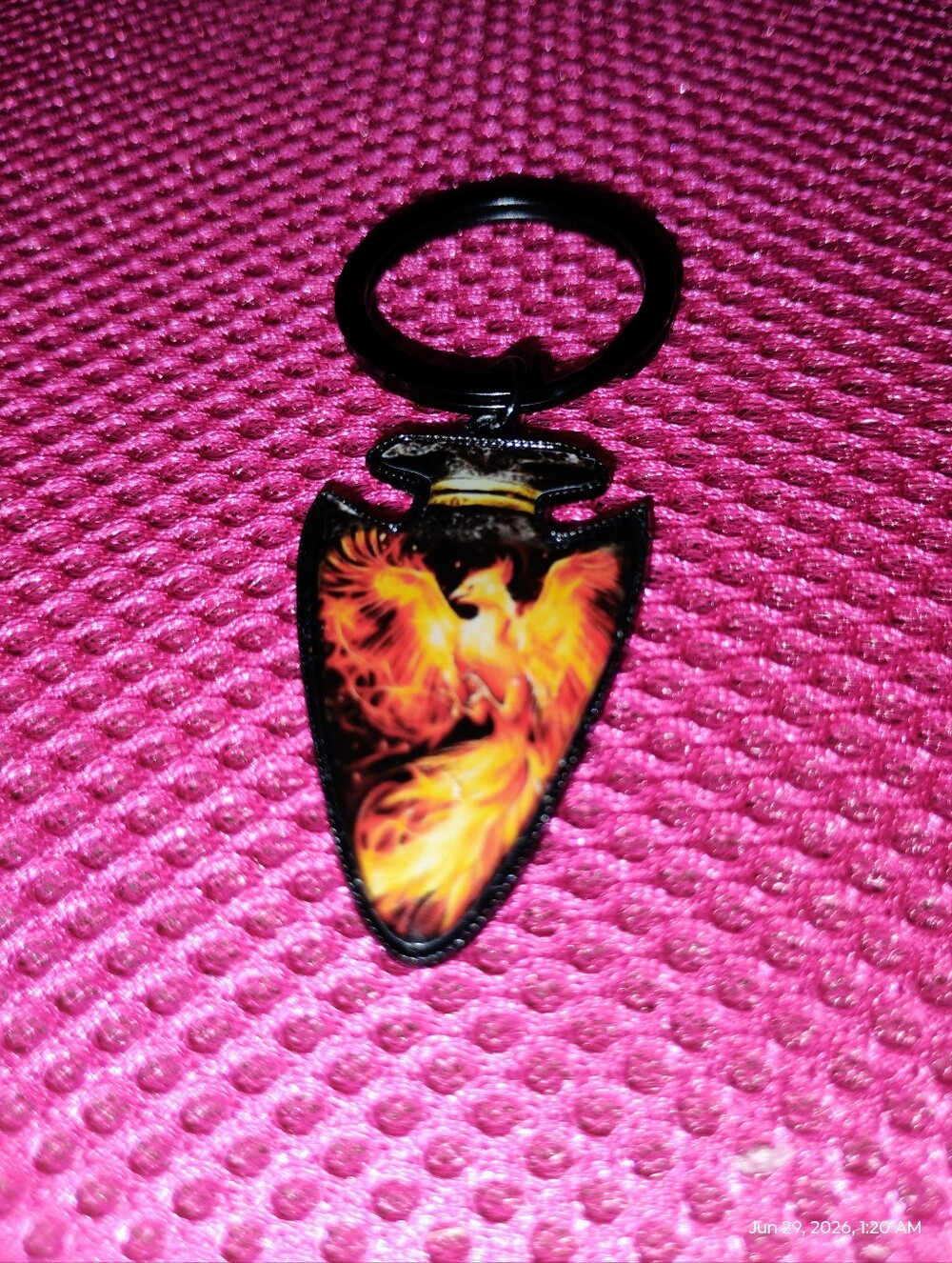 ❤️Phoenix Flame Arrowhead Keychain